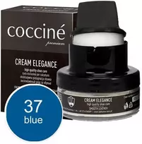 Mėlynas lygios odos maitinamasis ir spalvą atnaujinantis batų kremas – Coccine Kreminis Elegance, mėlynas, 50 ml