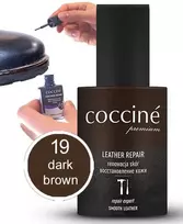 Atkuriamieji tamsiai rudi lygios odos dažai – Coccine Leather Repair, dark ruda, 10 ml