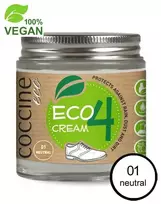 Ekologiškas bespalvis impregnuojantis kremas lygiai odai, VEGAN – Coccine Eco Kreminis 4, neutralus, 100 ml