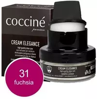 Tamsiai rožinis lygios odos maitinantis ir spalvą atnaujinantis batų kremas – Coccine Kreminis Elegance, fuksija, 50 ml