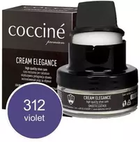 Violetinis lygios odos maitinantis ir spalvą atnaujinantis batų kremas – Coccine Kreminis Elegance, violetinis, 50 ml