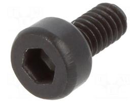 Screw | M2x4 | DIN: 912 | Head: cheese head | imbus | steel | black finish