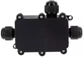 Elektro Plast 63.3 PI3P PG9-3P IP68 jungiamoji dėžutė, gnybtų blokas, užsukamas dangtelis, juodas 63.3