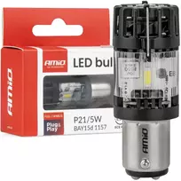 LED lemputė „lumitec bay15d p21/5w“ 12v „full canbus“ balta, 1 vnt. amio-04689