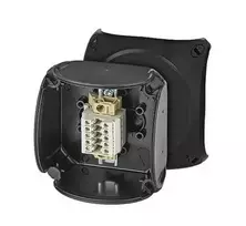 Hensel 62000340 ATEX jungiamoji dėžutė 2 ir 22 zonoms IP66 93x93x62mm juoda 5x2,5 mm2 Cu RX 0205 T