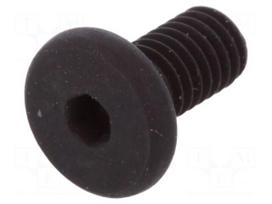 Screw | M3x6 | Head: cheese head | imbus | steel | black finish