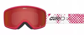 Giro GIRO STOMP Raudonas FENCE (OTG) jaunimo žieminiai akiniai (cilindriniai) (AMBER SCARLET 19-42% S2 lęšiai)