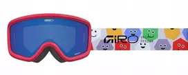 Giro Vaikiški žieminiai akiniai GIRO CHICO 2.0 MULTI FACES (OTG) (cilindriniai) (veidrodžio spalvos lęšiai, pilka kobalto spalva 8-18% S3)