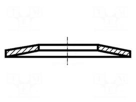 Washer | spring,disk spring | M5 | D=15mm | spring steel | BN: 806