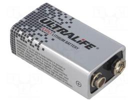 Battery: lithium | 9V | 6F22 | 1200mAh | non-rechargeable