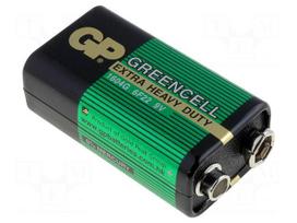 Battery: zinc-chloride | 9V | 6F22 | non-rechargeable
