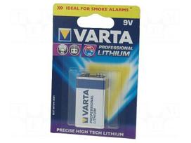 Battery: lithium | 9V | 6F22 | Batt.no: 1 | 17.5x26.5x49.2mm | 1200mAh