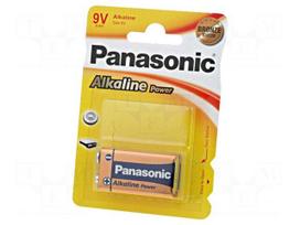 Battery: alkaline | 9V | 6F22 | BRONZE | Batt.no: 1 | non-rechargeable