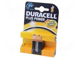 Battery: alkaline | 9V | 6F22 | PLUS | non-rechargeable