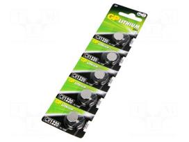 Battery: lithium | 3V | CR1220,coin | Batt.no: 5 | Ø12x2mm | 35mAh