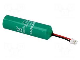 Battery: lithium | 3V | AA | JST connector | Ø14.7x50mm | 2000mAh