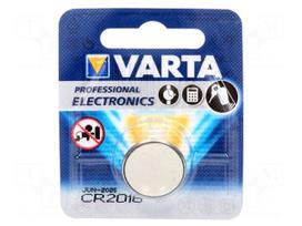 Battery: lithium | 3V | CR2016,coin | Batt.no: 1 | Ø20x1.6mm