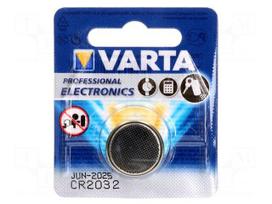 Battery: lithium | 3V | CR2032,coin | Batt.no: 1 | Ø20x3.2mm
