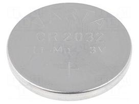 Battery: lithium | 3V | CR2032,coin | Ø20x3.2mm | 230mAh