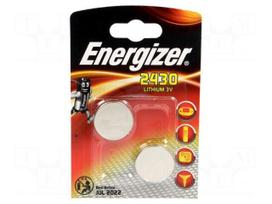 Battery: lithium | 3V | CR2430,coin | Batt.no: 2 | Ø24x3mm