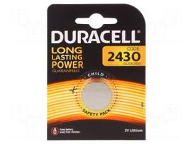Battery: lithium | 3V | CR2430,coin | Batt.no: 1 | Ø24x3mm