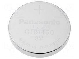 Battery: lithium | 3V | CR2450,coin | Ø24.7x5mm | non-rechargeable