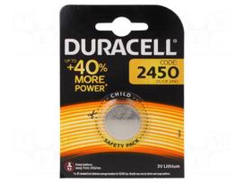 Battery: lithium | 3V | CR2450,coin | Batt.no: 1 | Ø24x5mm