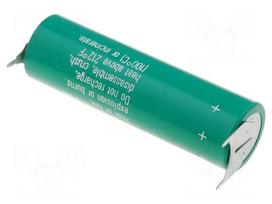 Battery: lithium | 3V | AA | 3pin | Ø14.7x50mm | 2000mAh