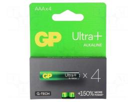 Battery: alkaline | 1.5V | AAA,R3 | ULTRA PLUS | Batt.no: 4