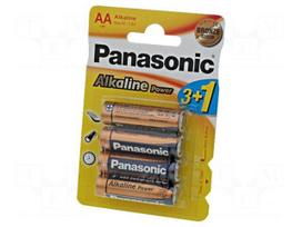 Battery: alkaline | 1.5V | AA | BRONZE | Batt.no: 4 | non-rechargeable