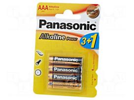 Battery: alkaline | 1.5V | AAA | BRONZE | Batt.no: 4 | non-rechargeable