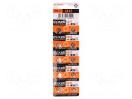 Battery: alkaline | 1.5V | LR41,R736,coin | Batt.no: 10 | Ø7.9x3.6mm