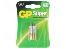 Battery: alkaline | 1.5V | AAAA | Batt.no: 2 | non-rechargeable