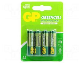 Battery: zinc-chloride | 1.5V | AA | Batt.no: 4 | non-rechargeable