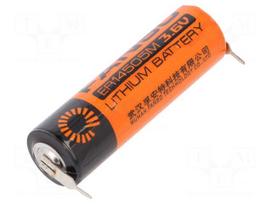 Battery: lithium | 3.6V | AA | 2pin | Ø14.5x50.5mm | 2100mAh