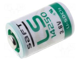 Battery: lithium | 3.6V | 1/2AA | Ø14.5x25mm | 1200mAh