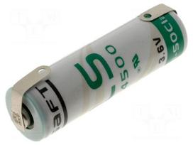 Battery: lithium | 3.6V | AA | soldering lugs | Ø14.5x50mm | 2600mAh