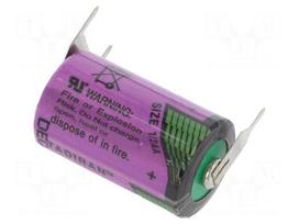Battery: lithium (LTC) | 3.6V | 1/2AA | Ø14.7x25.2mm | 1200mAh