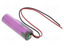 Battery: lithium (LTC) | 3.6V | AA | cables | Ø14.7x50.5mm | 2400mAh