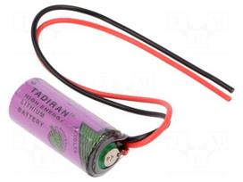 Battery: lithium (LTC) | 3.6V | 2/3AA | cables | Ø14.7x33.5mm | 1600mAh