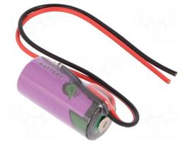 Battery: lithium (LTC) | 3.6V | 2/3AA,2/3R6 | cables | Ø14.7x33.5mm