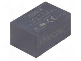 Converter: AC/DC | 3W | Uout: 12VDC | Iout: 0.25A | 77% | Mounting: PCB