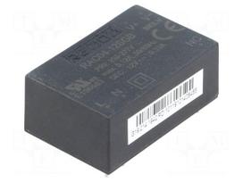 Converter: AC/DC | 4W | Uout: 12VDC | Iout: 330mA | 78% | Mounting: PCB