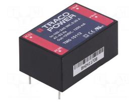 Converter: AC/DC | 15W | Uout: 12VDC | Iout: 1250mA | 84% | Mounting: PCB