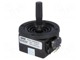 Joystick | 0÷10kΩ±5%,2- axes | Stabl.pos: 1 | 10kΩ | -10÷80°C
