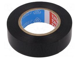 Electrically insulated tape | PVC | W: 15mm | L: 10m | black