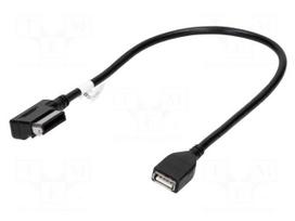 Aux adapter | USB A socket,MMI 3G plug | Audi,Seat,Škoda,VW