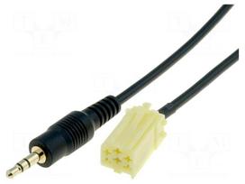 Aux adapter | Jack 3,5mm | Alfa Romeo,Fiat,Lancia,Smart | 0.8m