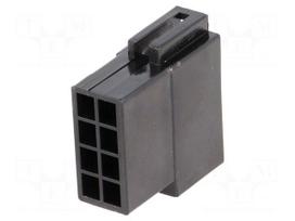 Connector housing | socket | ISO | PIN: 8 | Works with: 342800