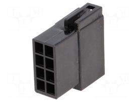 Connector housing | socket | ISO | PIN: 8 | Works with: 342800